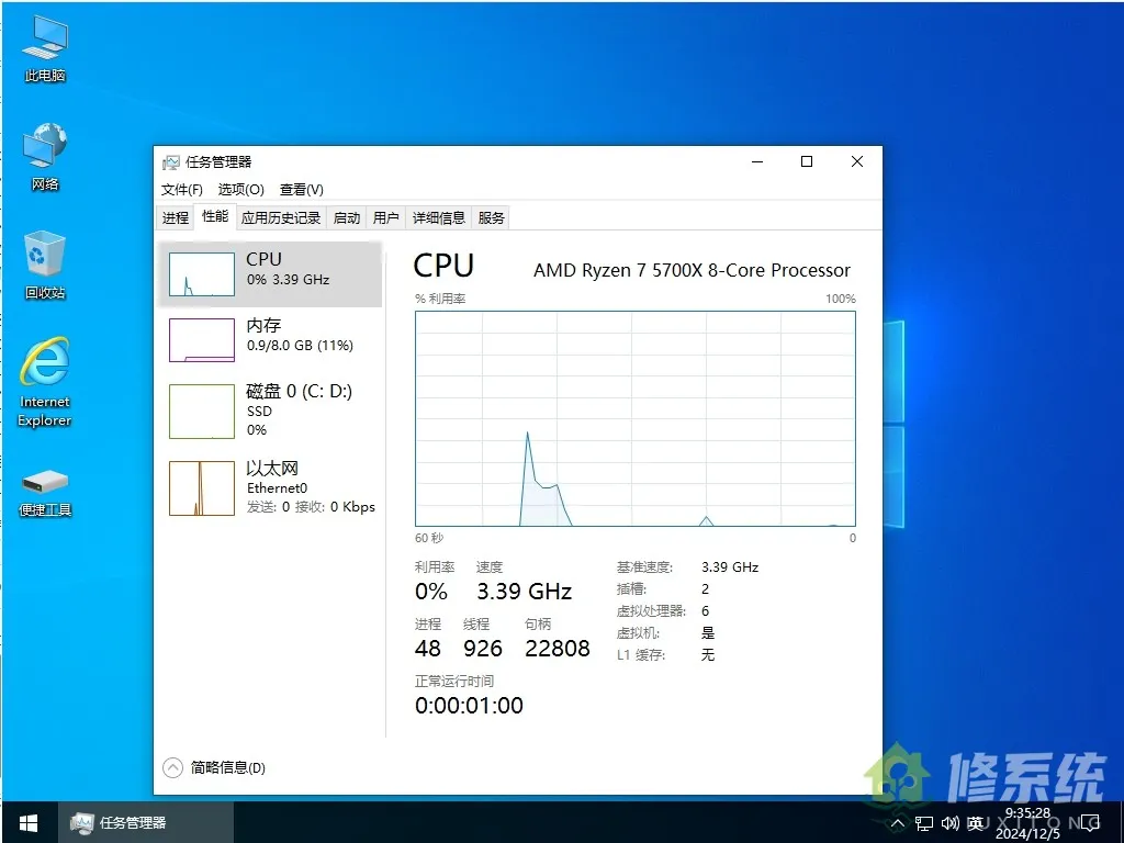 图片[1]-小修 Windows 10 Iot LTSC 20348.2849 极限精简版 家庭娱乐[1.38G]-梦楠分享-MNPC.NET