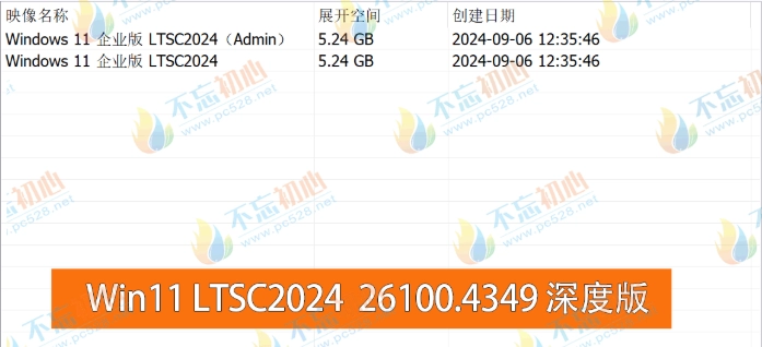 图片[1]-【不忘初心】Windows11 LTSC2024（26100.4349）X64 纯净[深度精简版][1.47G](2025.6.17)-梦楠分享