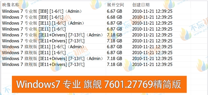 图片[1]-【不忘初心】Windows7 SP1 旗舰版 专业版 (7601.27769) IE8 IE11 X64[精简版][1.99G]（2025.6.25）　2025.06.30   已更新-梦楠分享